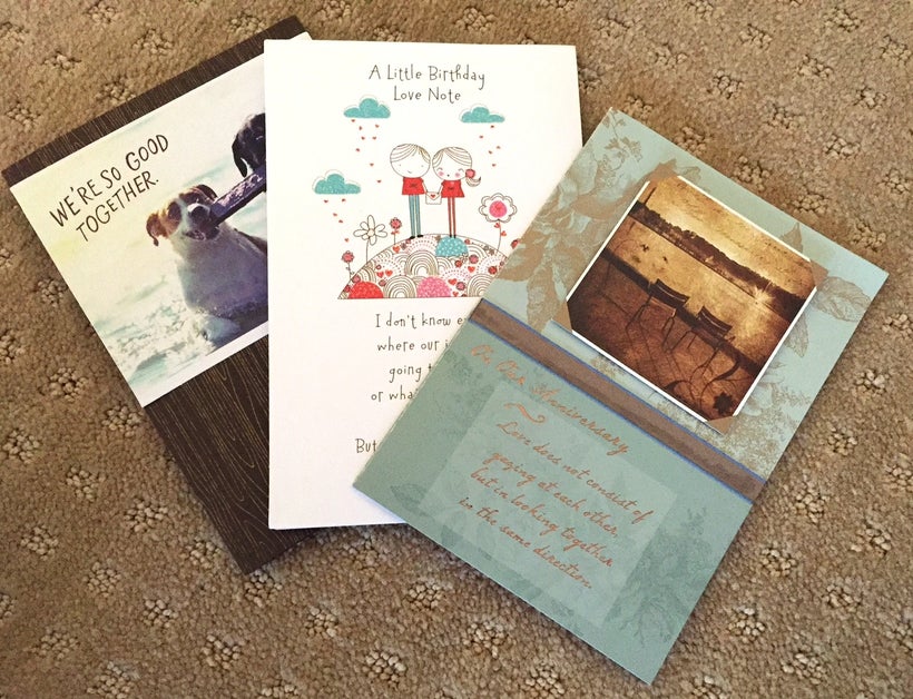 My boyfriend L gives me the best cards.