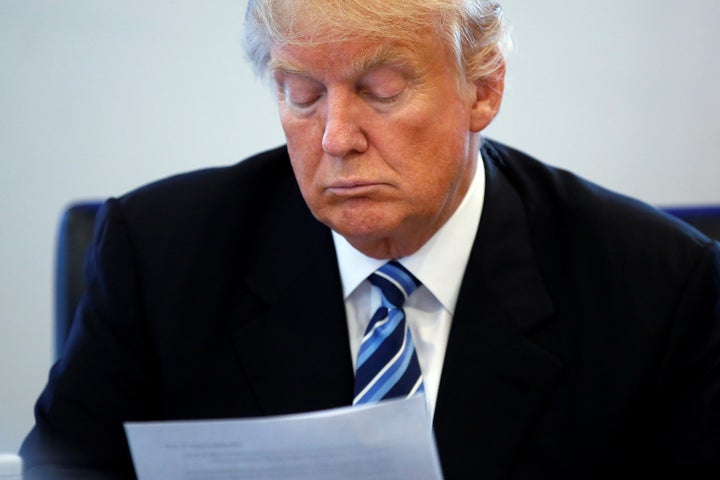 Donald Trump actually used the word "regret."