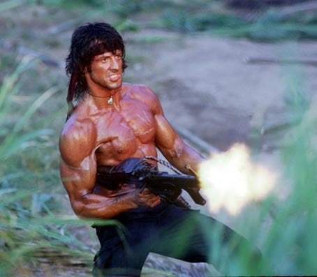 The incident had echoes of Sylvester Stallone's character John Rambo 