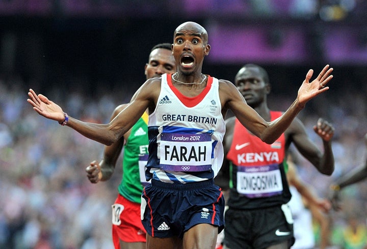 Farah wins the 5,000m at the London 2012 games