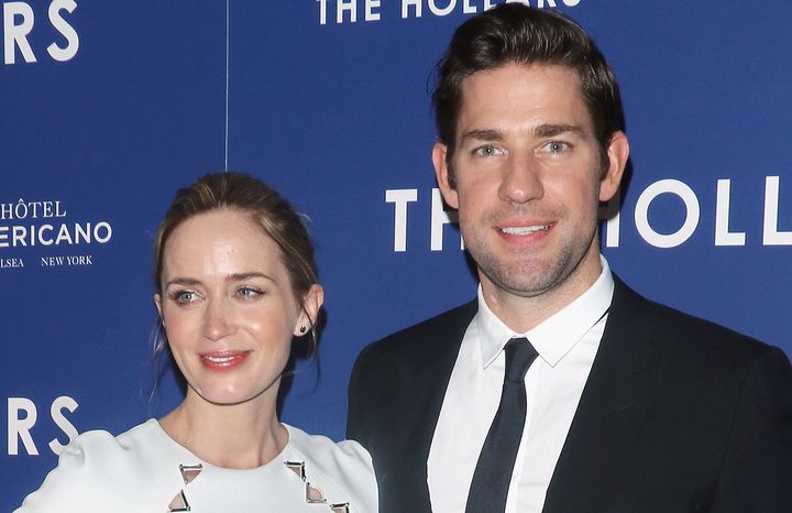 Emily Blunt and John Krasinski attend a screening of "The Hollars" on Aug. 18, 2016, in New York City.