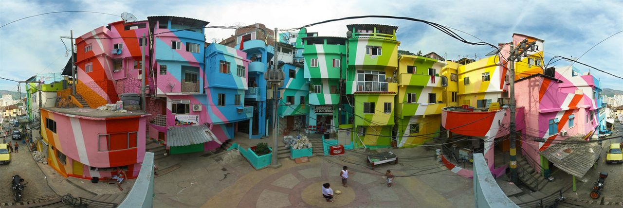 Santa Marta favela in Rio de Janeiro.