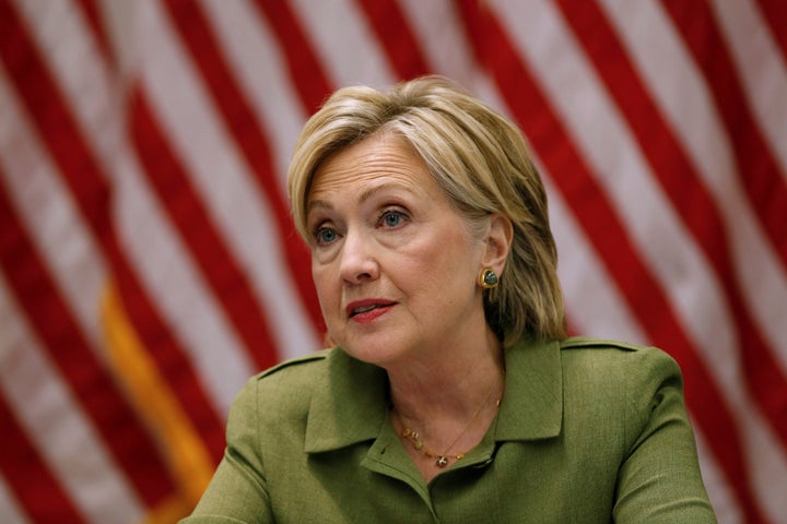 U.S. Democratic presidential nominee Hillary Clinton delivers remarks at a gathering of law enforcement leaders at John Jay College of Criminal Justice in New York, U.S., August 18, 2016.