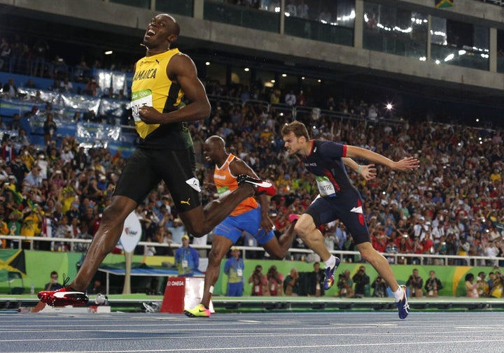 <strong>Usain wins gold in the 200-metre final in Rio</strong>