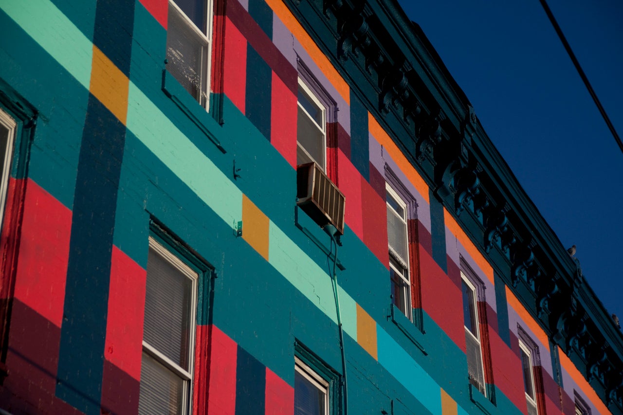 A facade in Philadelphia.