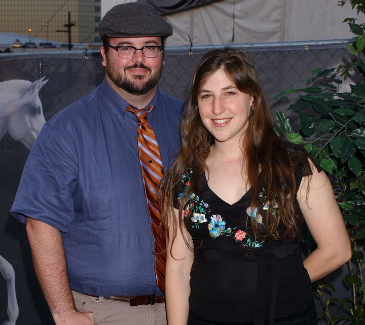 Mayim Bialik and ex-husband Michael Stone in 2004.