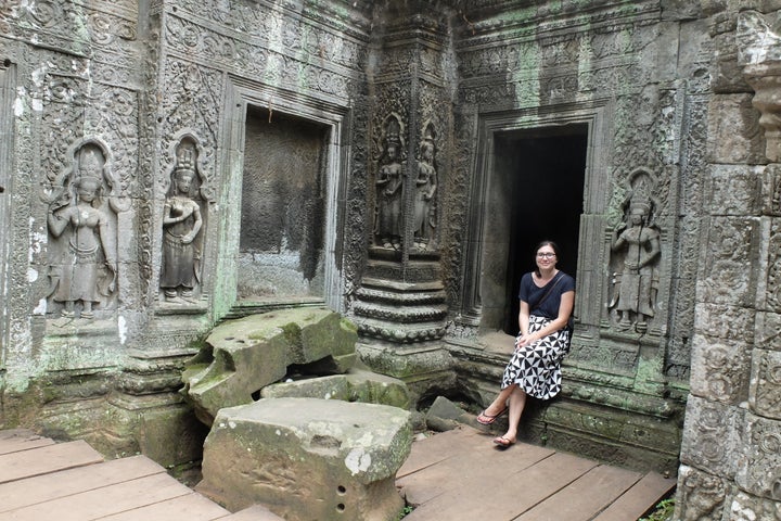 Taking in the ruins in Siem Reap, Cambodia