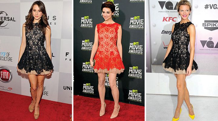 The Nha Khanh Milace Dress on Troian Bellisario, Crystal Reed, and Brooklyn Decker