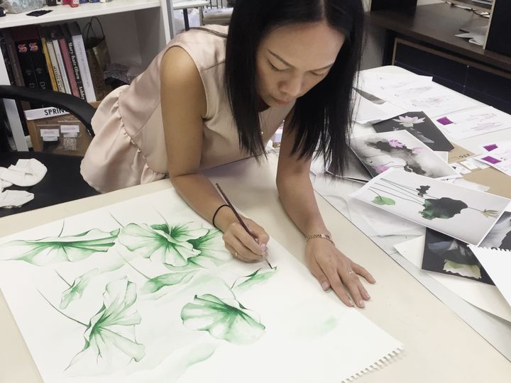 Khanh Nguyen in her design studio.