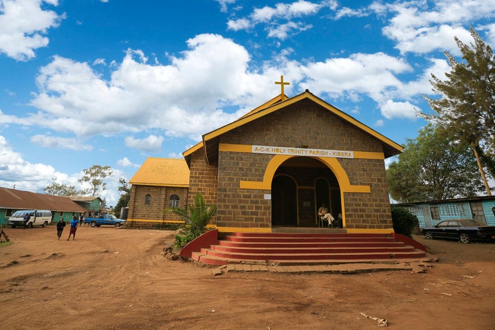 The "Colour in Faith" project is working to paint houses of worship yellow across Kenya.