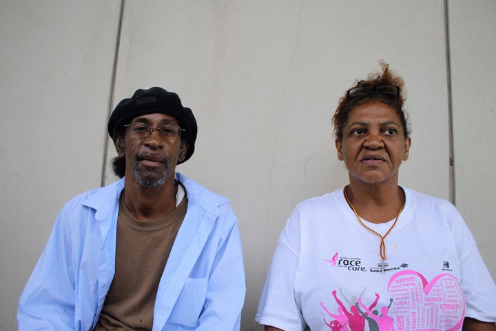 Anthony Bazile and Jean Pace fled New Orleans after Katrina. Once again, they've found themselves displaced by flooding.