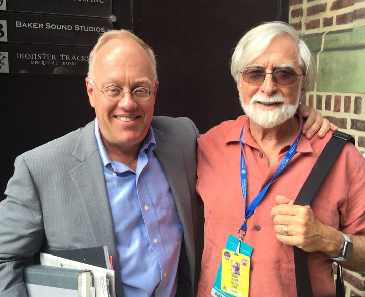 Chris Hedges and Robert Scheer in Philadelphia, July 2016.