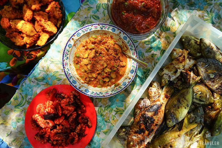 Lunch prepared by the locals.