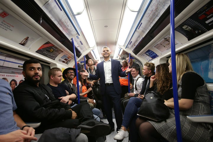 <strong>Sadiq Khan said 'middle-aged clubbers' like him would use the service.</strong>
