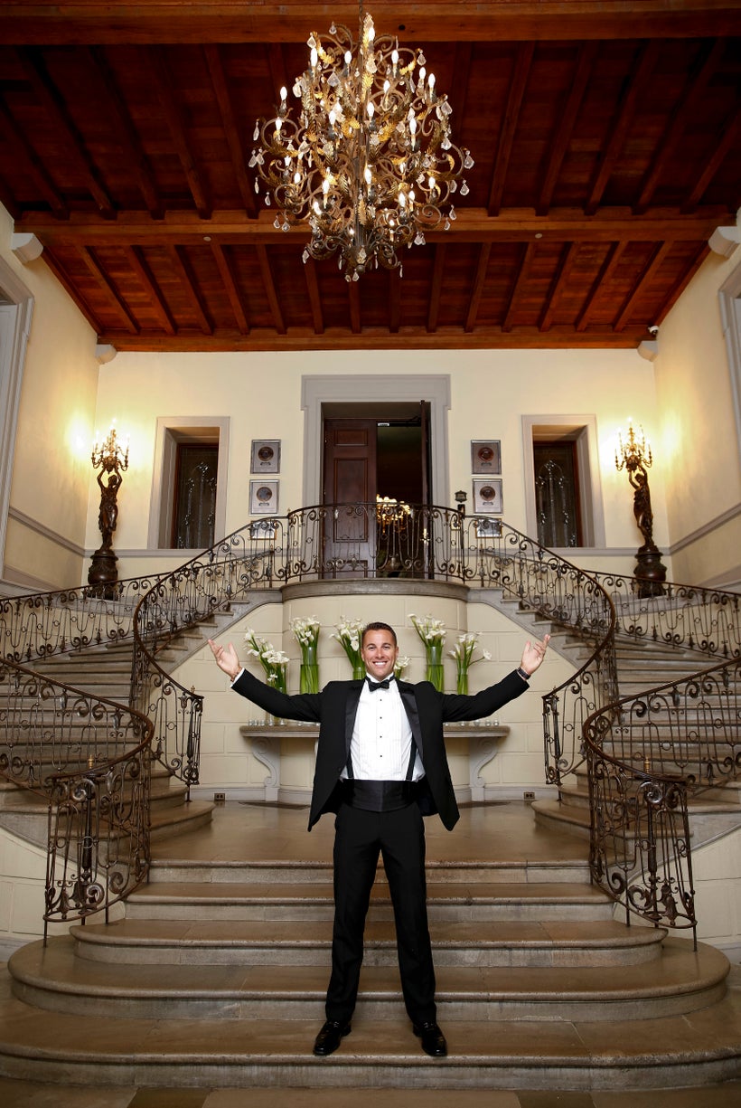 Pictured: Allen Brouwer celebrating at Shopify's Build A Business event