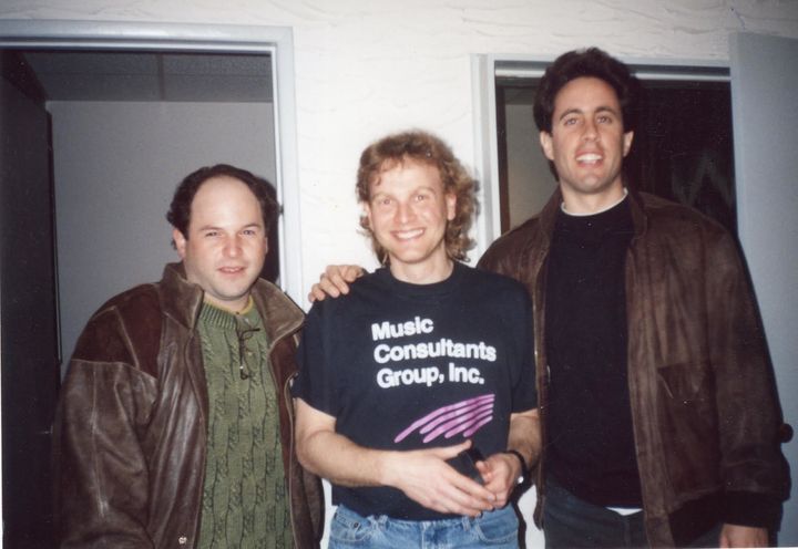 Wolff's mom took this photo of him with Jason Alexander and Jerry Seinfeld in 1990.