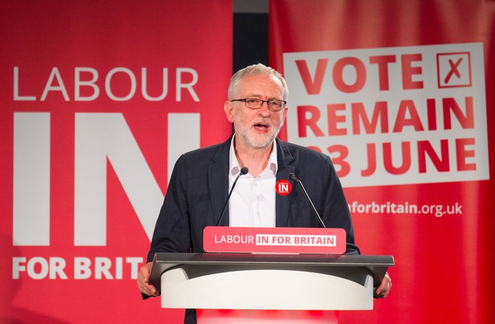 <strong>Jeremy Corbyn had been criticised by some of his MPs for a perceived lacklustre EU referendum campaign</strong>