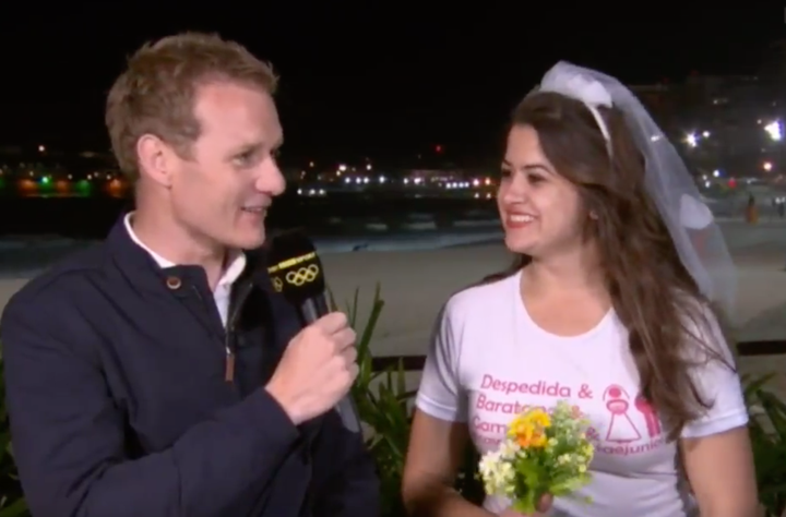 <strong>Bride-to-be Maria was on her hen do when she joined Dan Walker for a chat live on air.</strong>