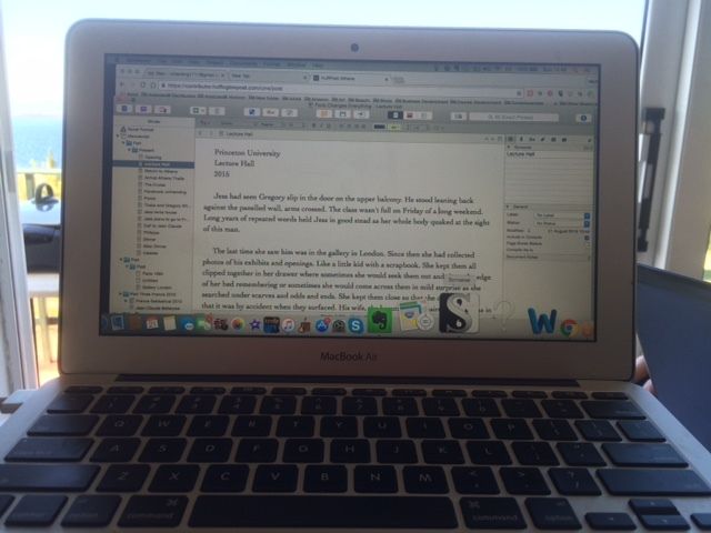 Getting it all down on Scrivener.