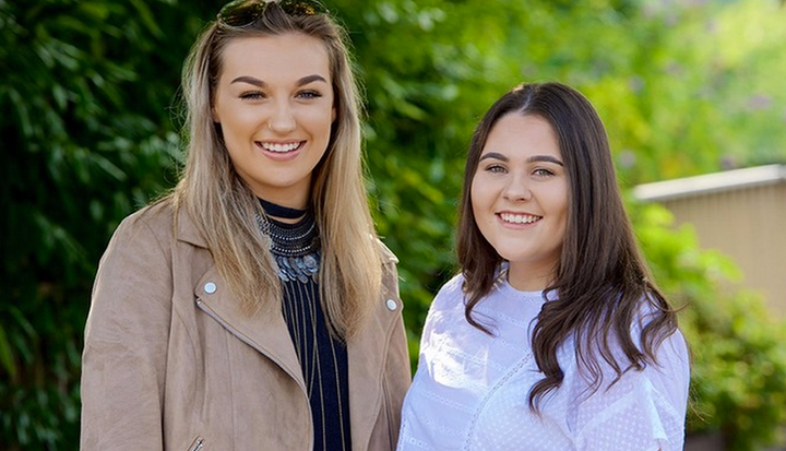 <strong>Hannah Wells (left) and Maisie Clarke (right).</strong>