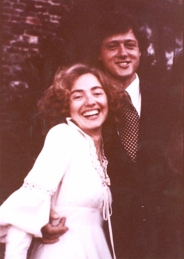 Age: 27, 1975, Hillary Rodham & William Clinton marry in their house in Fayetteville, AR; she retains maiden name.