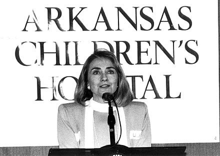 Age: 40, 1988, Rodham-Clinton joins the board of Arkansas Children's Hospital Legal Services.