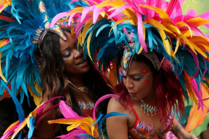 Dancers at the Notting Hill Carnival in 2015 