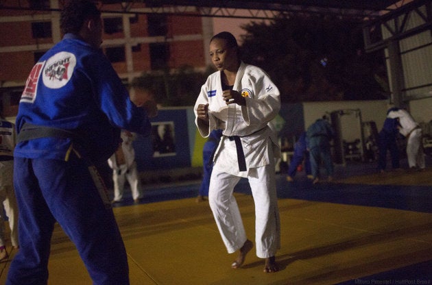 Yolande Mabika, a refugee from the Democratic Republic of Congo, discovered judo when she lived in a center for displaced chi