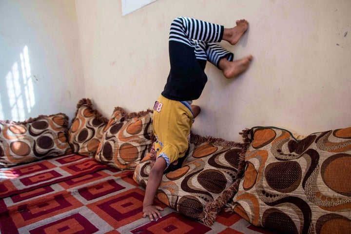 One of the children in the family, Salim, saw his friend's face blown off when he picked up a grenade in Yemen in 2015.