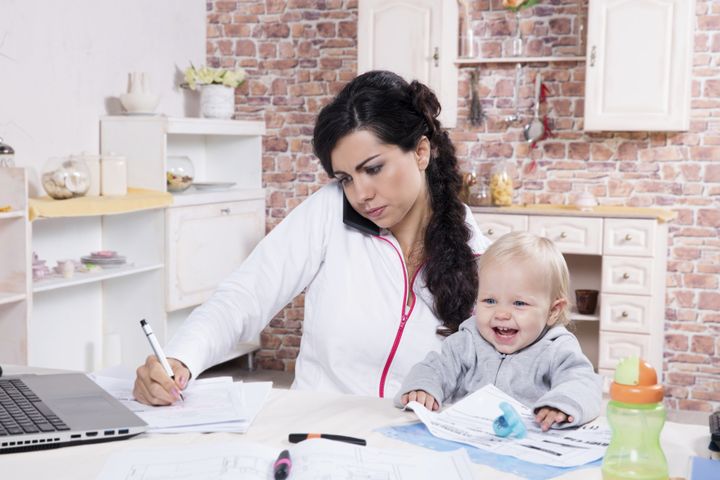 The financial penalty of having children has been called a 'motherhood wage penalty' (stock image)