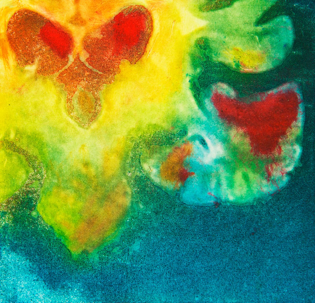 "Valentine," a coronal view of the brain stem, cerebellum, and lateral ventricles.