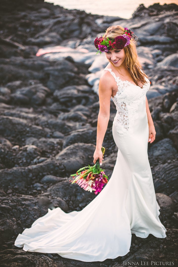 Adventurous Couple Takes Wedding Pics On Volcano With Molten Lava