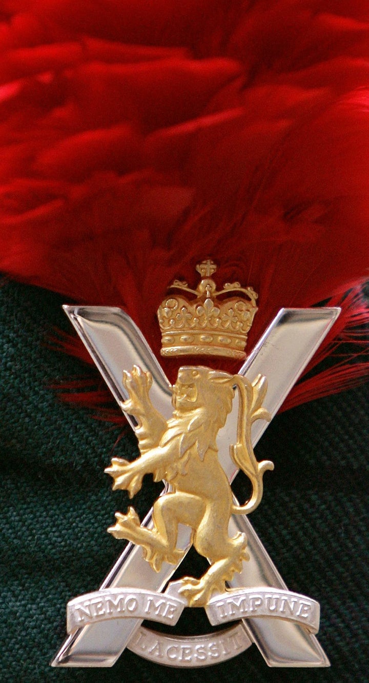 <strong>A cap badge for the Royal Regiment of Scotland</strong>