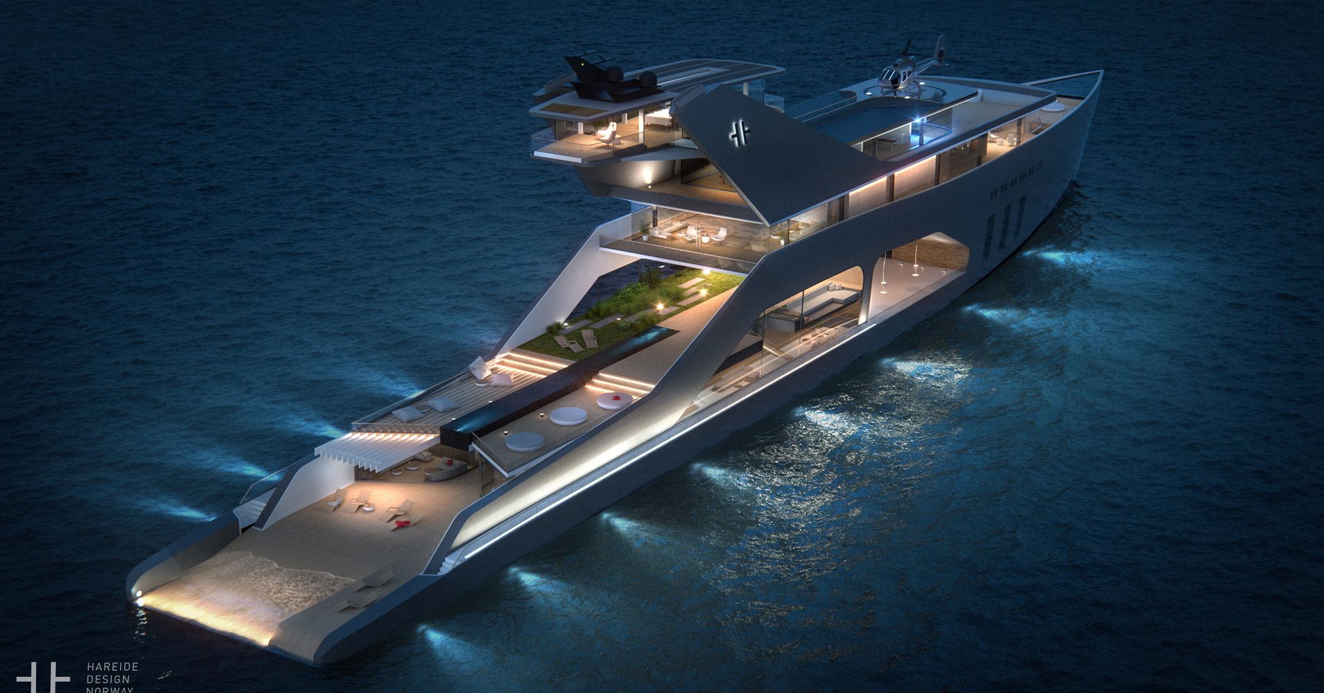 this obscenely fancy mega yacht is almost too gorgeous to