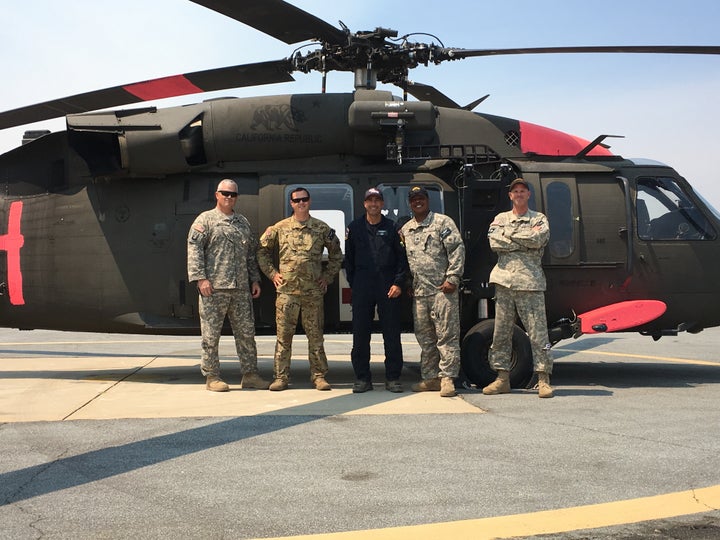 Co-Pilot Jeff Morreale, Medic Greg Proell, MHEM Alex Lujan, Crew Chief Julian Ross, PC Scott St. Aubin