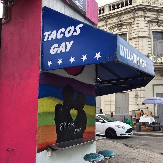 In a downtown Guadalajara neighborhood popular for its LGBT nightlife, the city's only self-described "gay taco stand" opens up after dark for night owls. 