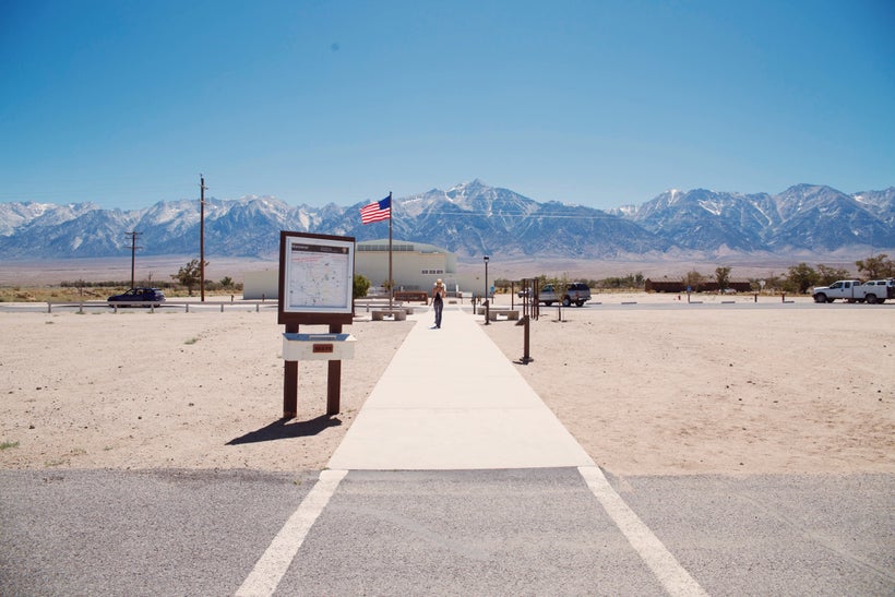 Entrance to Manzanar museum