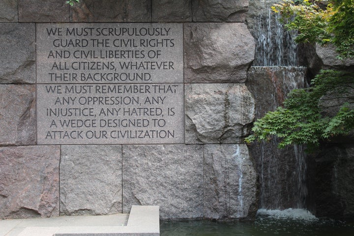 The Franklin Delano Roosevelt Memorial in Washington, D.C.