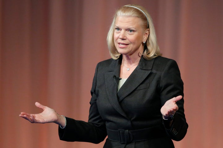 IBM chief executive Virginia 'Ginni' Rometty. Nearly half of the (very few) women on the S&P 500 have blonde hair.