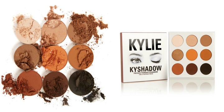 The Kyshadow palette and shades.