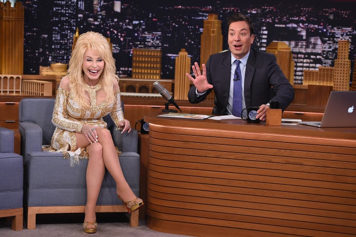 Dolly Parton Visits "The Tonight Show Starring Jimmy Fallon" at Rockefeller Center on Aug. 23, 2016, in New York City.