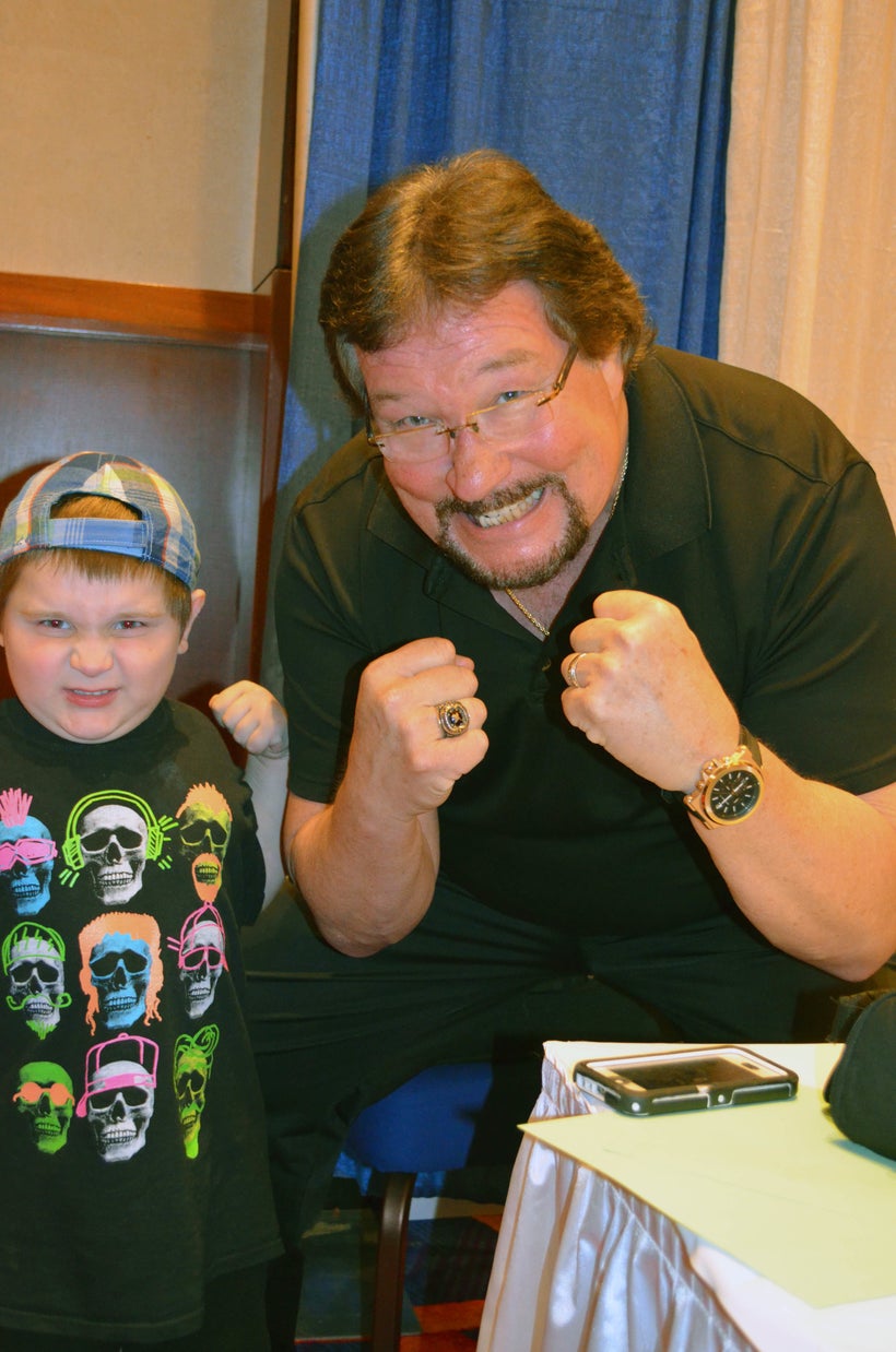 Ted DiBiase; <i>The Million Dollar Man </i>with fan at <i>TerrifiCon </i>at <i>Mohegan Sun</i>