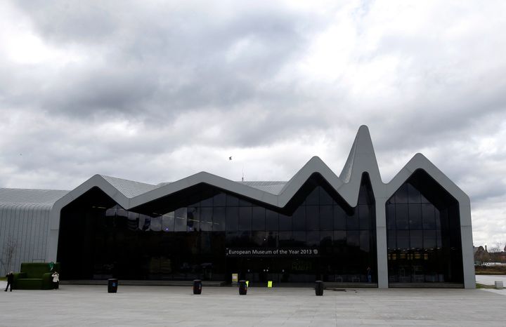 The apparition was photographed in the Glasgow Riverside Museum 