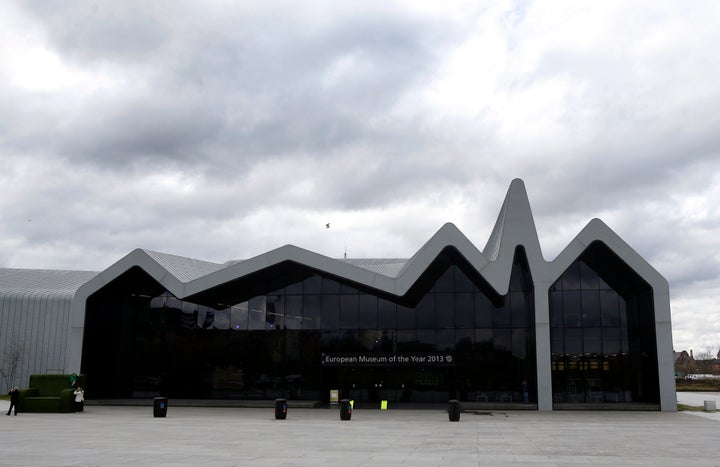 The apparition was photographed in the Glasgow Riverside Museum