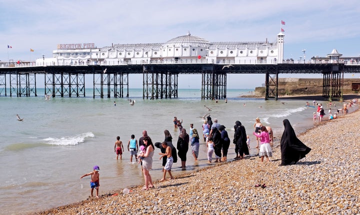 <strong>The women were wearing burkas, not burkinis </strong>