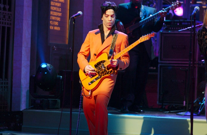 Prince performs on a February 2006 episode of "Saturday Night Live." 