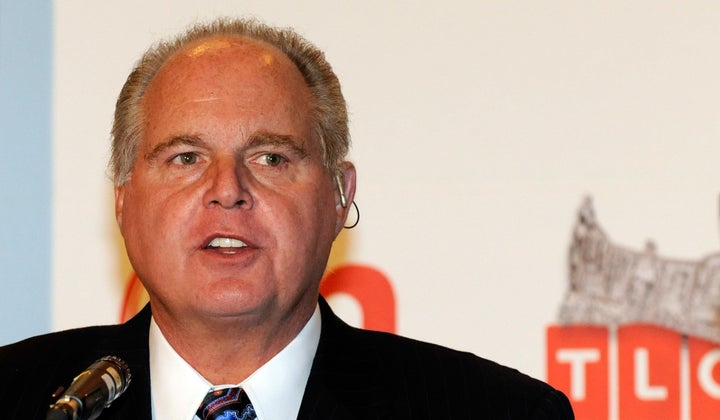 Radio talk show host and conservative commentator Rush Limbaugh, one of the judges for the 2010 Miss America Pageant, speaks during a news conference for judges at the Planet Hollywood Resort & Casino January 27, 2010 in Las Vegas, Nevada.