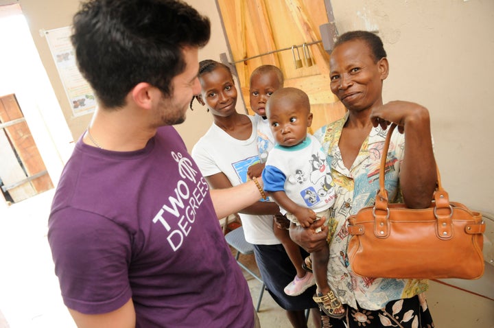 Visiting Haiti and malnourished children who received meals from the work our company was doing in the US.