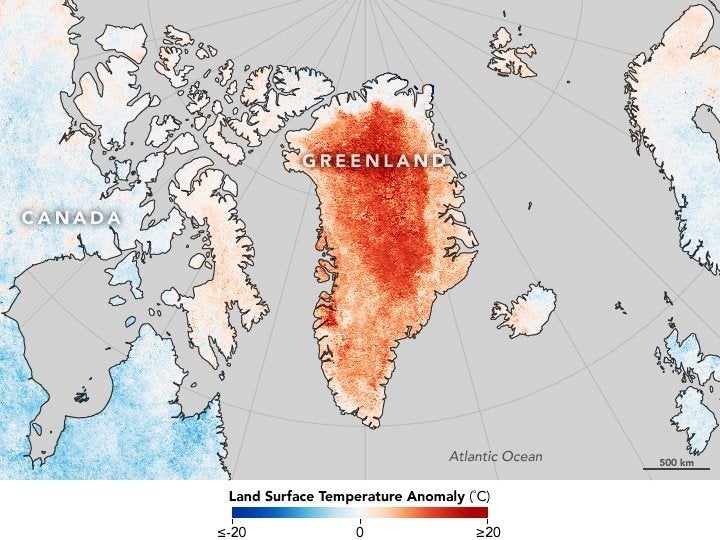 Surface temperatures for April 2016 compared to the 20012010 average for the same month were hotter than the longterm average