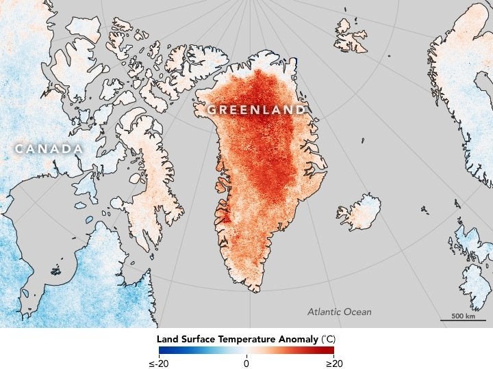 Surface temperatures for April 2016 compared to the 20012010 average for the same month were hotter than the longterm average some areas were as much as 20C 36F warmer.